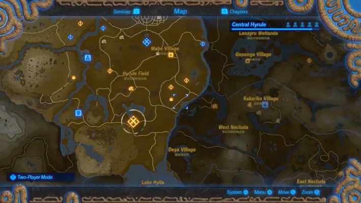 hyrule warriors age of calamity map