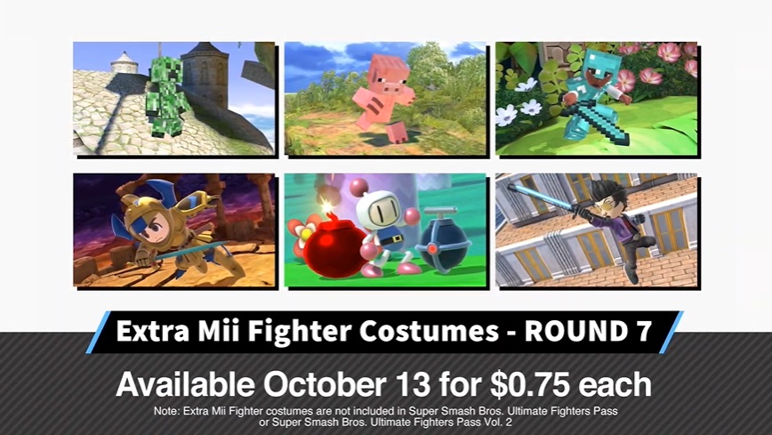 bomberman and travis mii fighter costumes