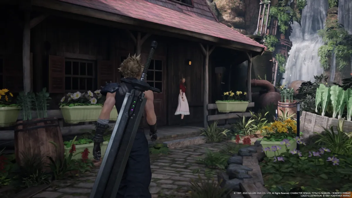 Square Enix Work from Home FFVII Remake Aerith's house