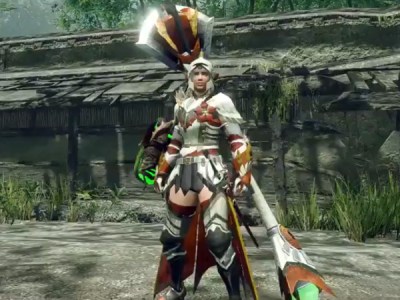 Monster Hunter Rise Aknosom female hunter gear