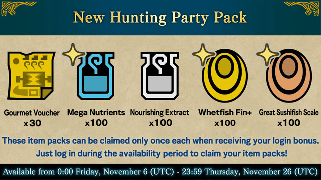 Monster Hunter World Iceborne New Hunting Party Pack