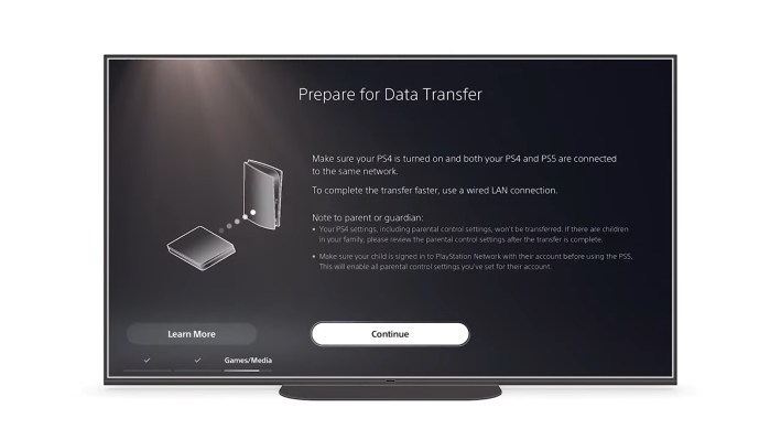 ps4 to ps5 data transfer