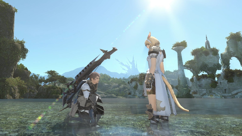 Final Fantasy XIV Dad of Light Indy and Maidy