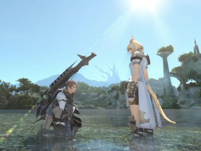Final Fantasy XIV Dad of Light Indy and Maidy