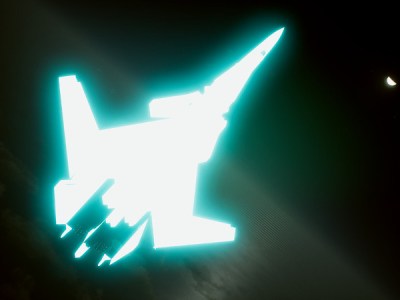 Ace Combat 7 official glitch glowing skin for X-02S Strike Wyvern