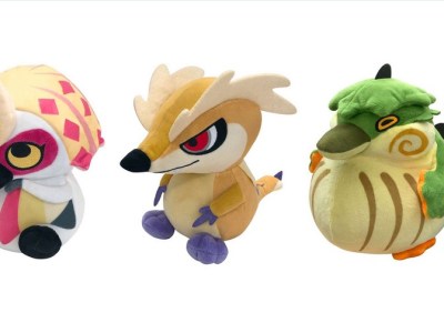 Monster Hunter Rise Plush Toys for Aknosom, Great Izuchi, Tetranadon