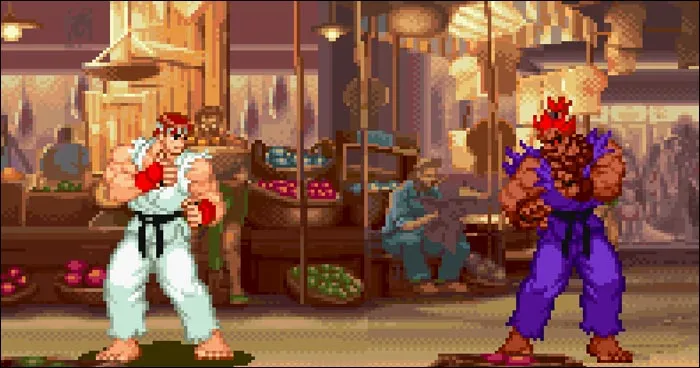 Akuma's face during his Alpha 2 ending. : r/StreetFighter