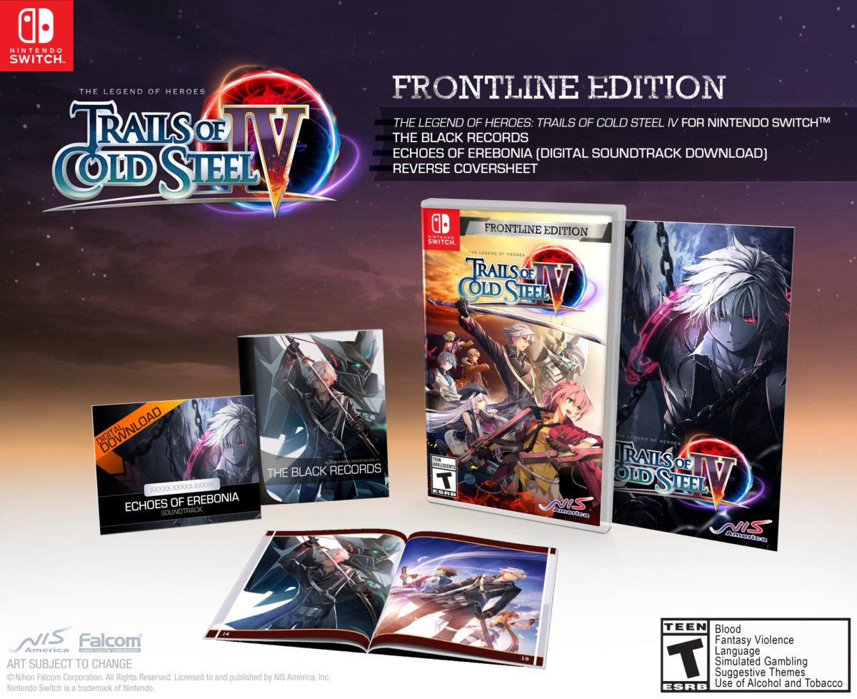 trails of cold steel 4 switch frontline edition