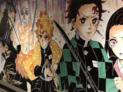 Demon Slayer Kimetsu no Yaiba Shibuya Station Mural