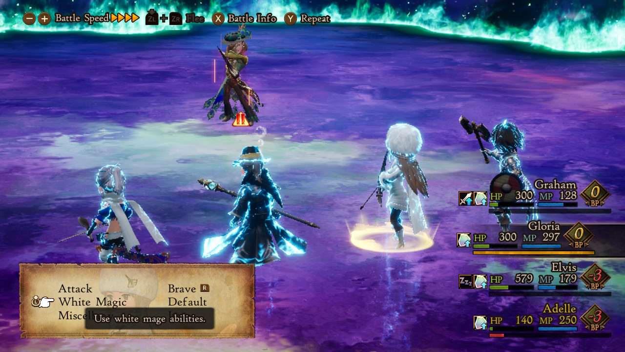 Bravely Default II combat