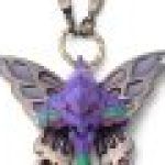 Anna Sui Evangelion Unit 01 Necklace - front