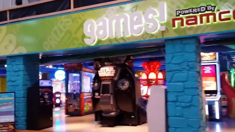 Bandai Namco arcade game center in USA