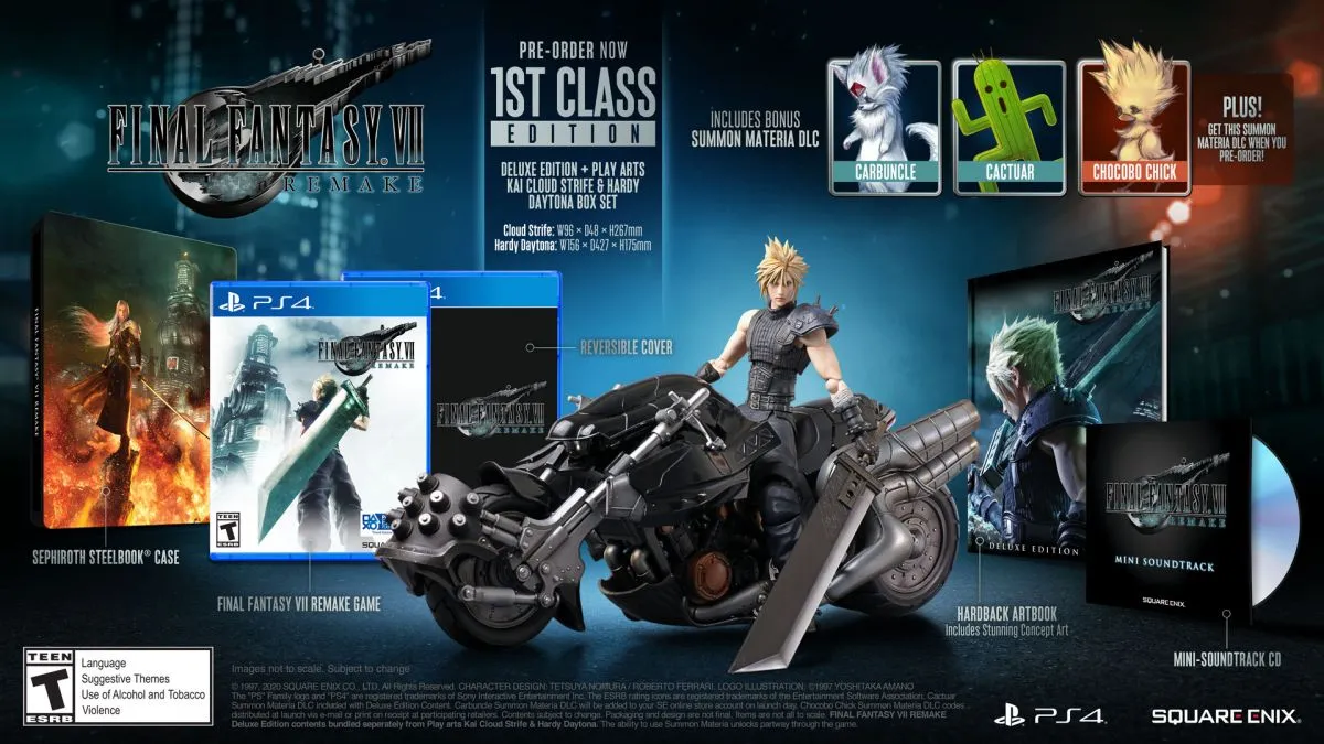 Square Enix Restocked the Final Fantasy VII Remake 1st Class Edition