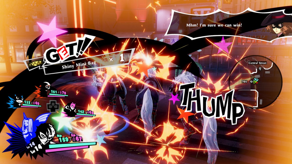 persona 5 strikers action