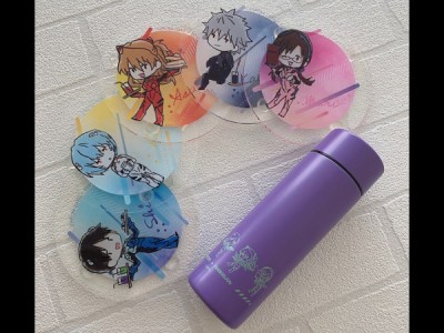 Evangelion merchandise at Capcom Cafe
