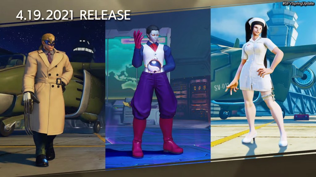 Street Fighter V Spring update costumes