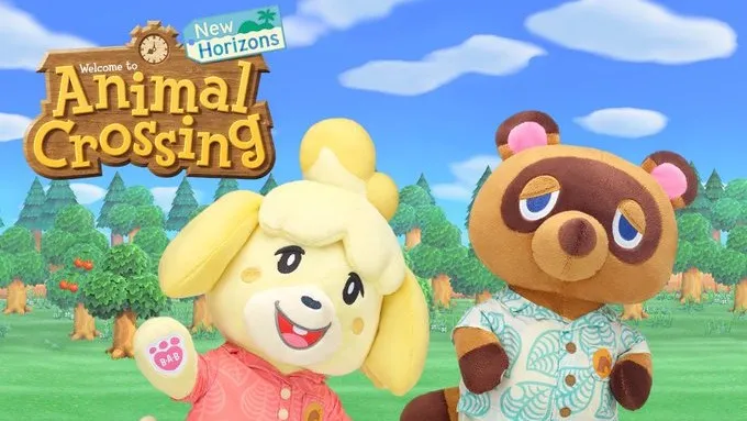 new animal crossing build-a-bear isabelle tom nook character