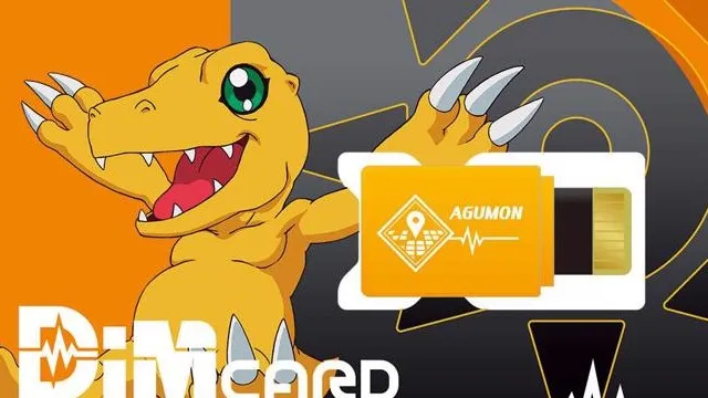 Digimon Vital Bracelet DimCard Agumon Gabumon