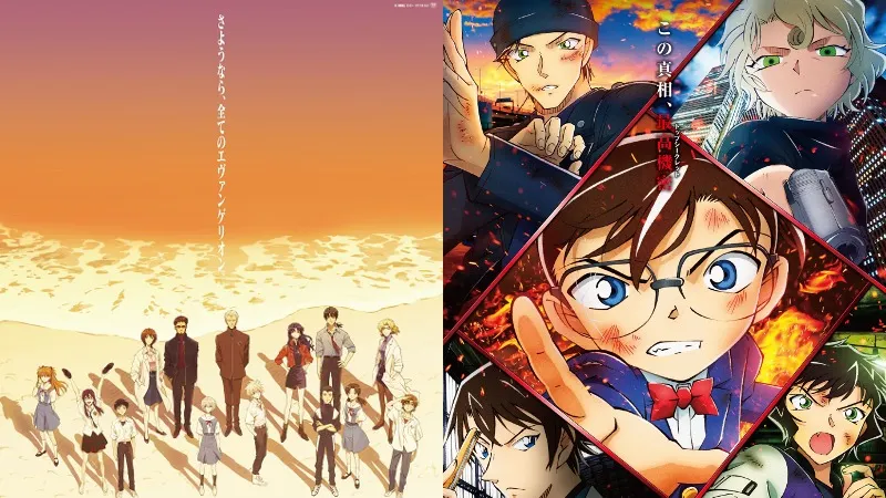 Evangelion 3.0+1.0 and Detective Conan Scarlet Bullet movies contributed to Toho 3000 percent raise