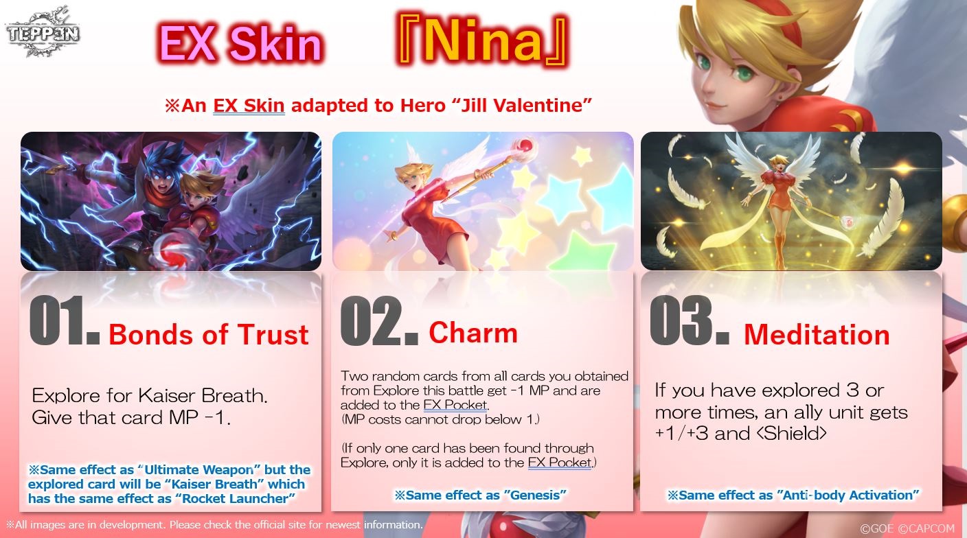 Breath of Fire Nina Teppen Jill Valentine Skin Hero Arts