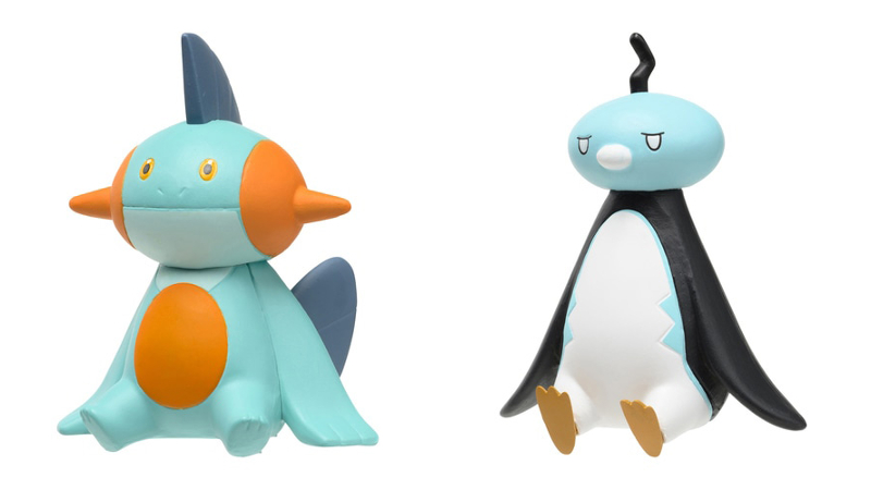 Pokemon capsule toys - Marshtomp and Eiscue