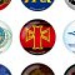 SRWOG logo magnet badges