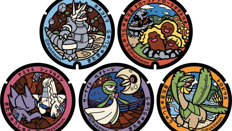 Fukuoka Pokemon Manhole Covers