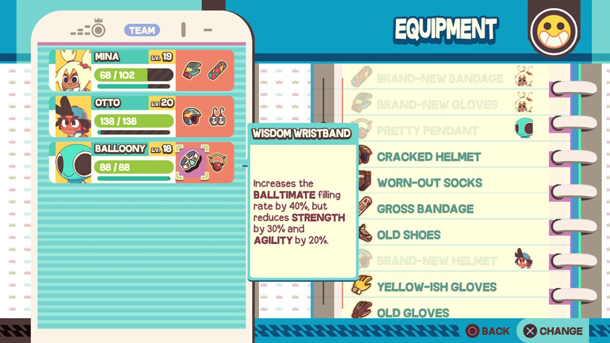 give balloony this equipment, seriously