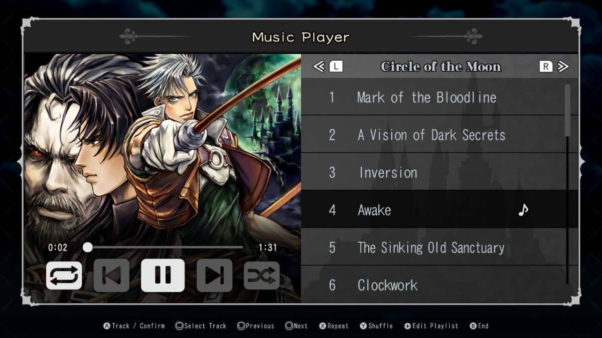 castlevania advance collection music player