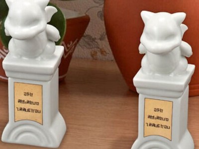 Pokemon Gym statue miniatures