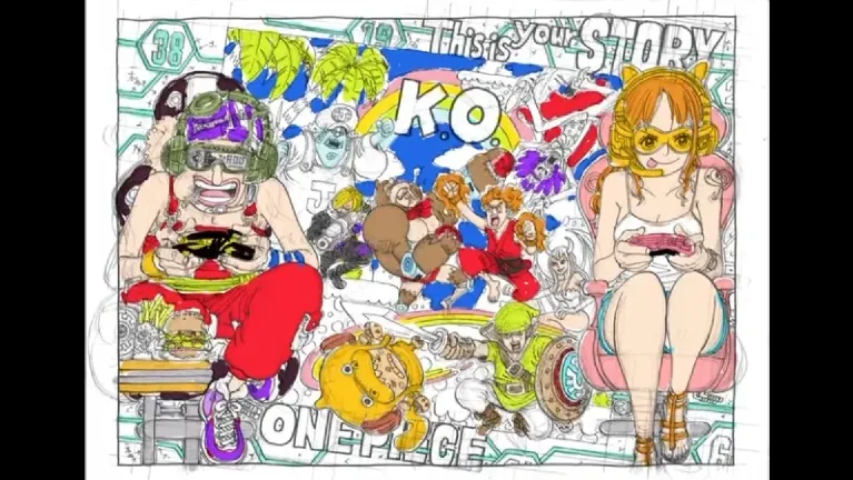 One Piece color spread Nami