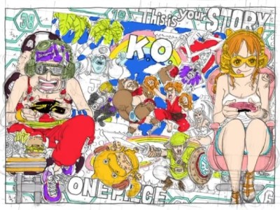 One Piece color spread Nami