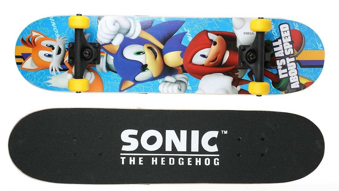 Sega and Sakar Sonic the Hedgehog Merchandise Like a Skateboard Coming in Fall 2021
