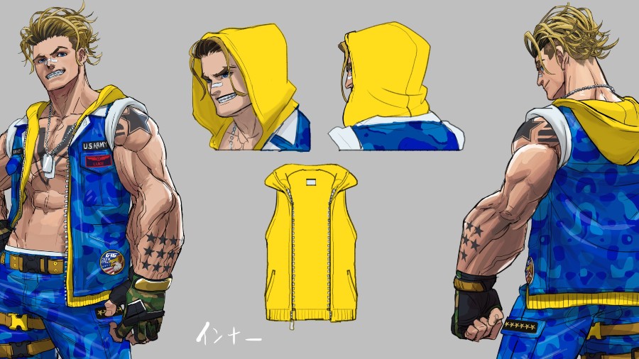 Street Fighter V SFV Luke Concept Art for Costumes Shared