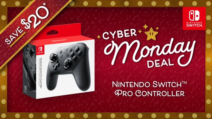Switch Cyber Monday Deals Include Pro Controller, Games