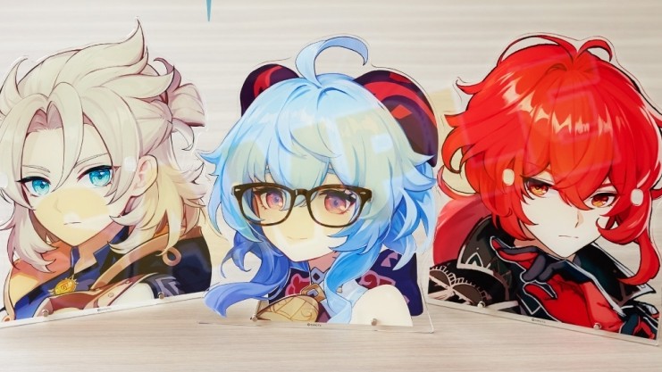 Genshin Impact Glasses Holders Feature Ganyu, Diluc, and Albedo