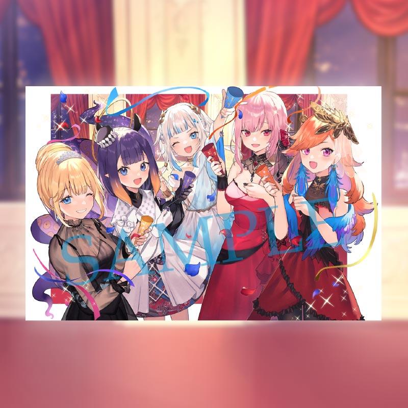 Hololive Myth Party Outfits B2 Tapestry Merchandise Will Ship in 2022