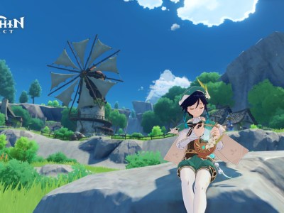 Venti Plays His Lyre in New Genshin Impact Live Wallpaper