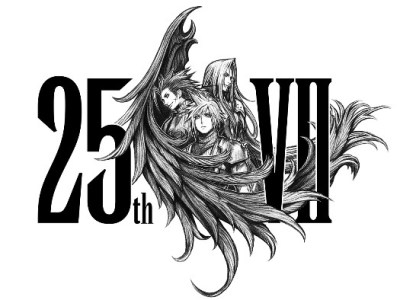 FFVII 25th Anniversary Logo Features Cloud, Sephiroth, and Zack