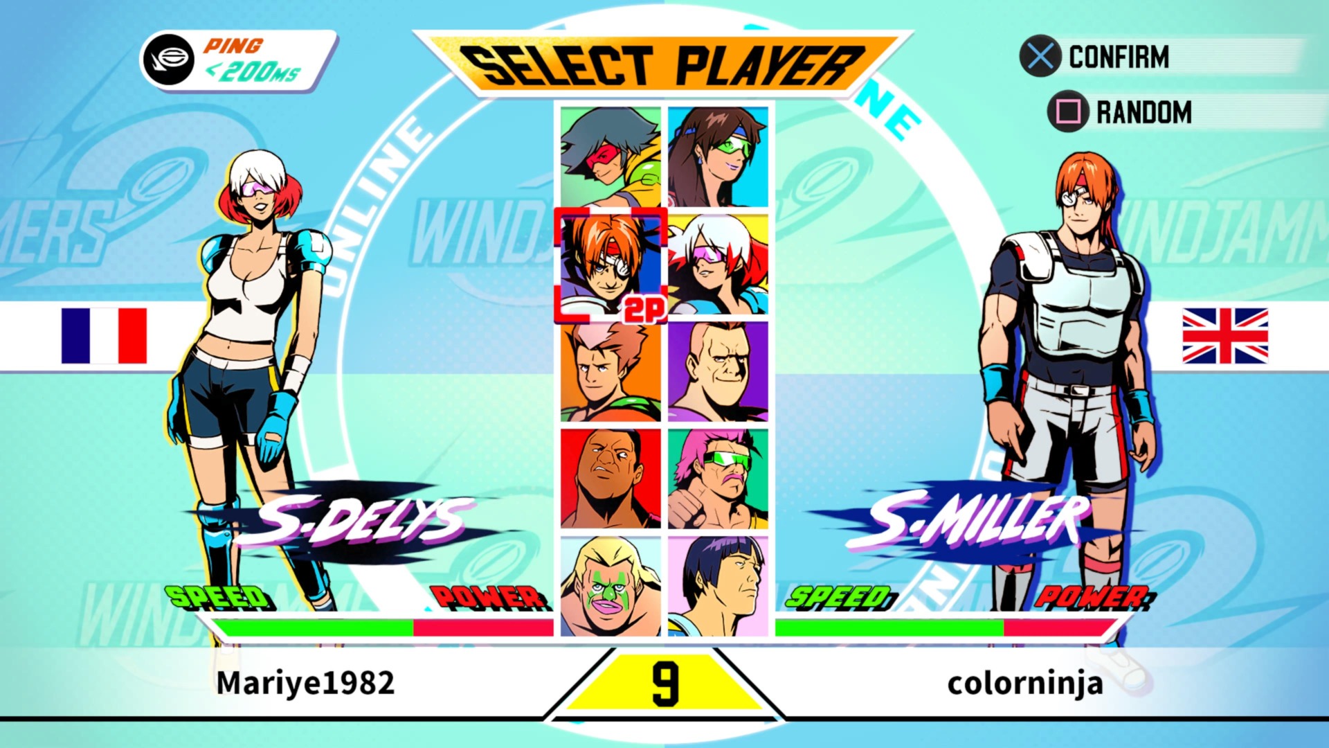 online character select