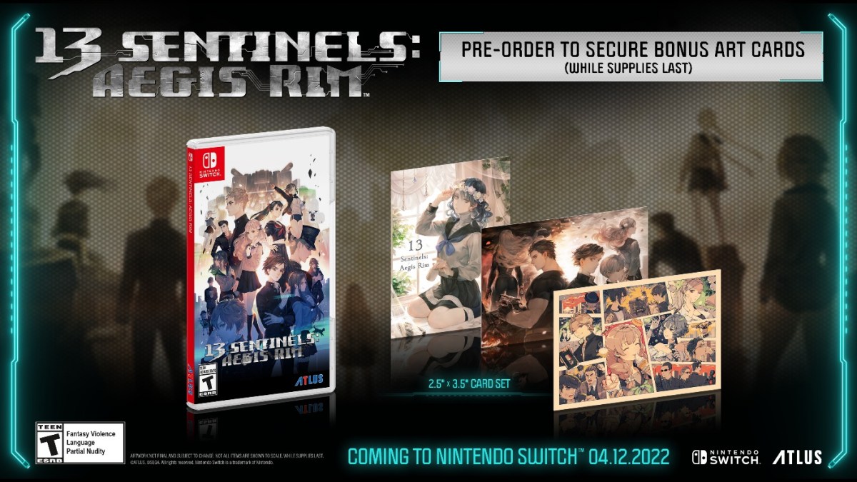 13 Sentinels: Aegis Rim Switch Pre-orders Come with Art Cards