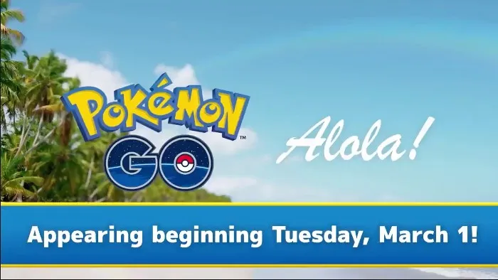 Pokemon GO Alola Pokemon Will Arrive in March