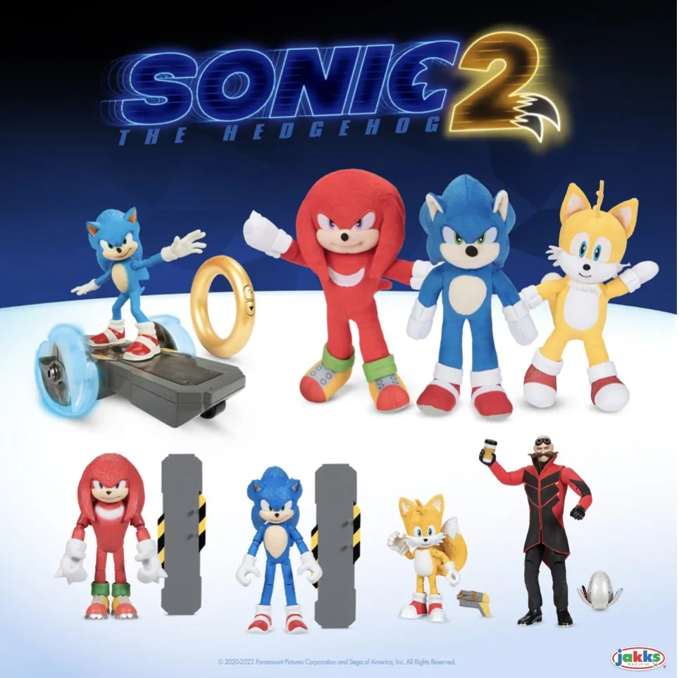 Sonic the Hedgehog 2 Movie Toys Announced