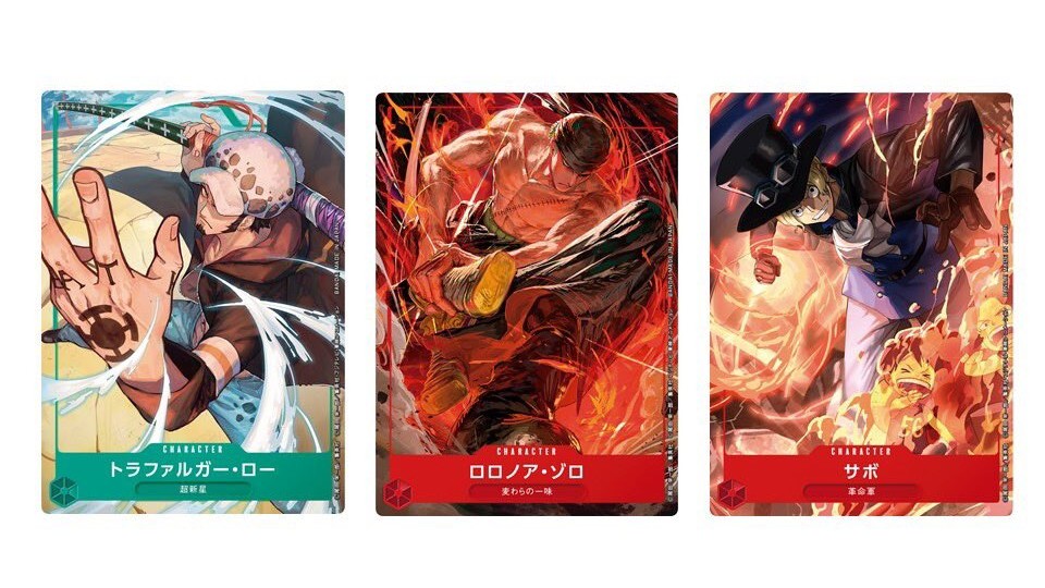 One Piece Card Game Decks Detailed, Cards Shown