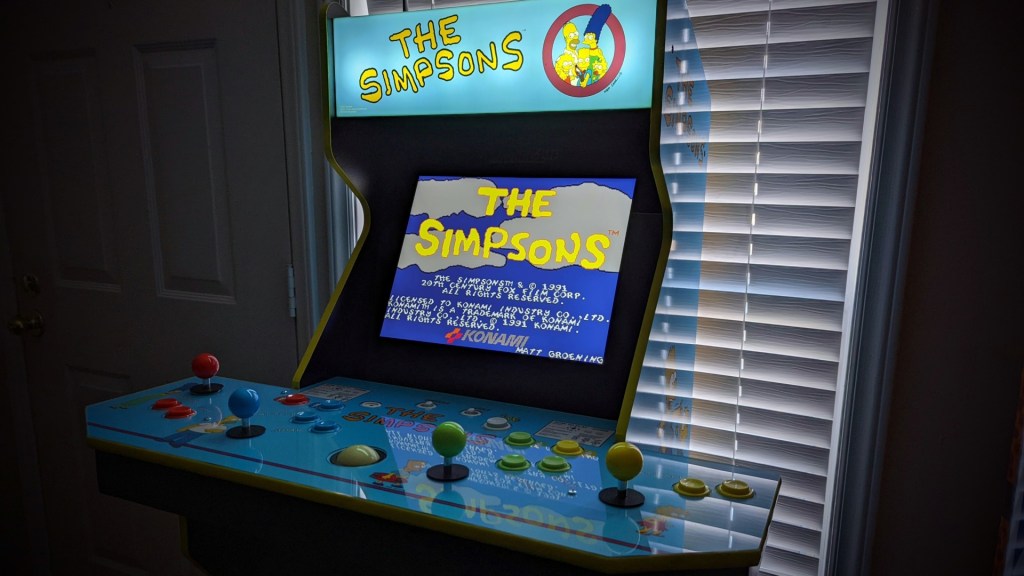 arcade1up the simpsons arcade machine