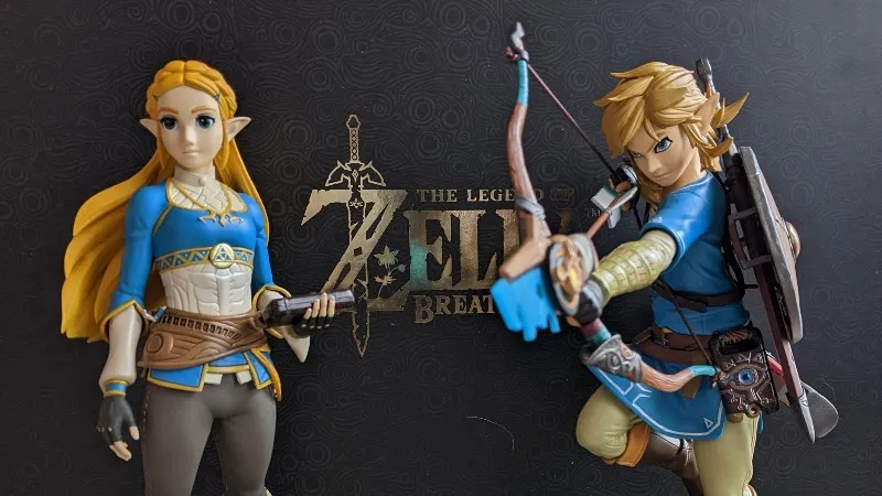 First 4 Figures Breath of the Wild Link and Zelda Figures are Quite Detailed