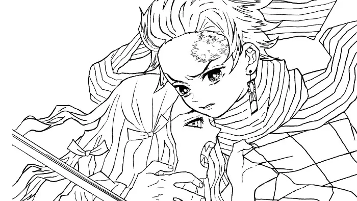 Tanjiro Coloring Pages