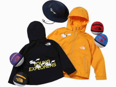 The North Face Pokemon kids jackets with Poke Ball-like cases