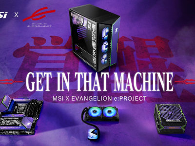Evangelion MSI PC parts - case, motherboard, AIO, PSU