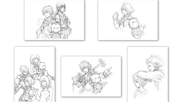Kingdom Hearts Postcards with Tetsuya Nomura Art Will Appear in October